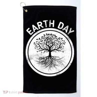 Earth Day Vintage Golf Towel