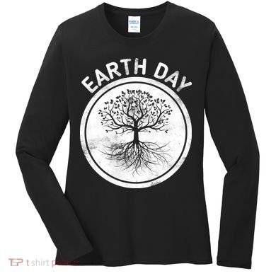 Earth Day Vintage Women's Long Sleeve Shirt
