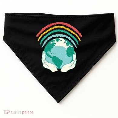 Earth Rainbow USA-Made Doggie Bandana