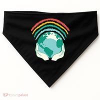 Earth Rainbow USA-Made Doggie Bandana thumb 0