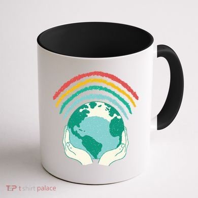 Earth Rainbow Coffee Mug back