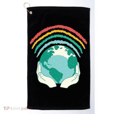 Earth Rainbow Golf Towel