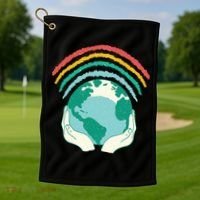 Earth Rainbow Golf Towel thumb 1
