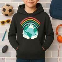 Earth Rainbow Kids Hoodie thumb 2