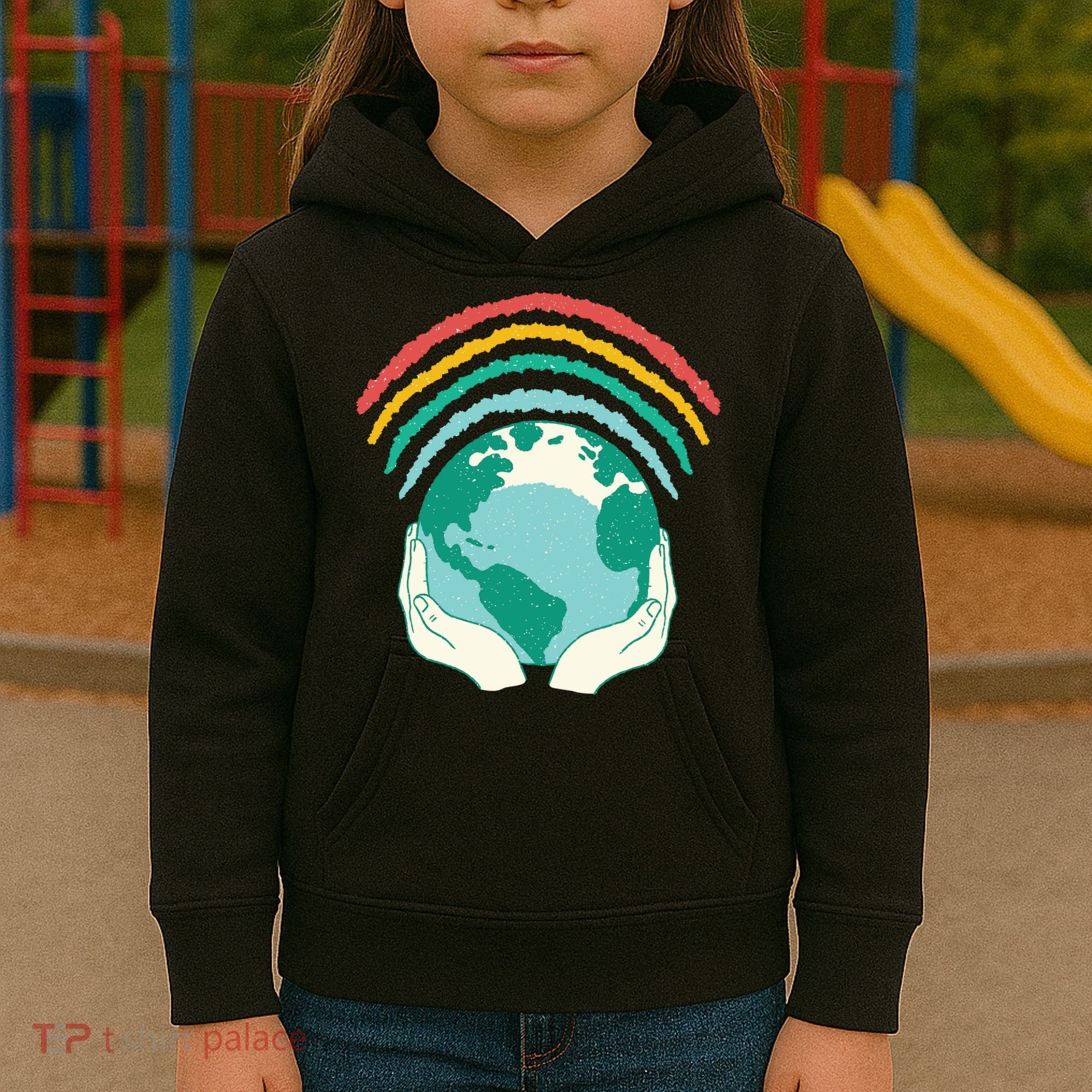 Earth Rainbow Kids Hoodie