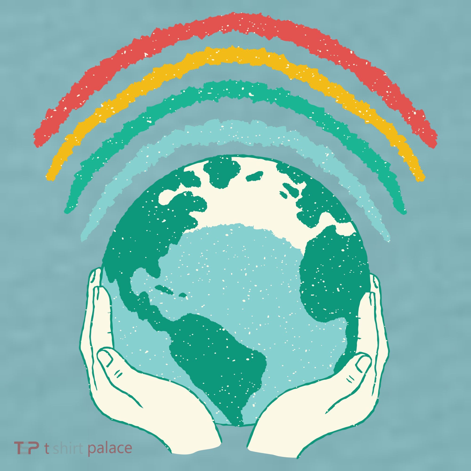 Earth Rainbow Sueded Cloud Jersey T-Shirt