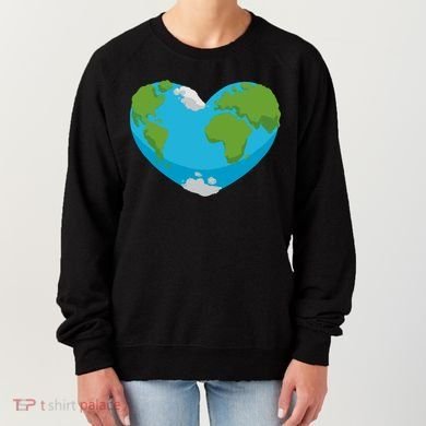 Earth Shaped Heart Women's Sweatshirt