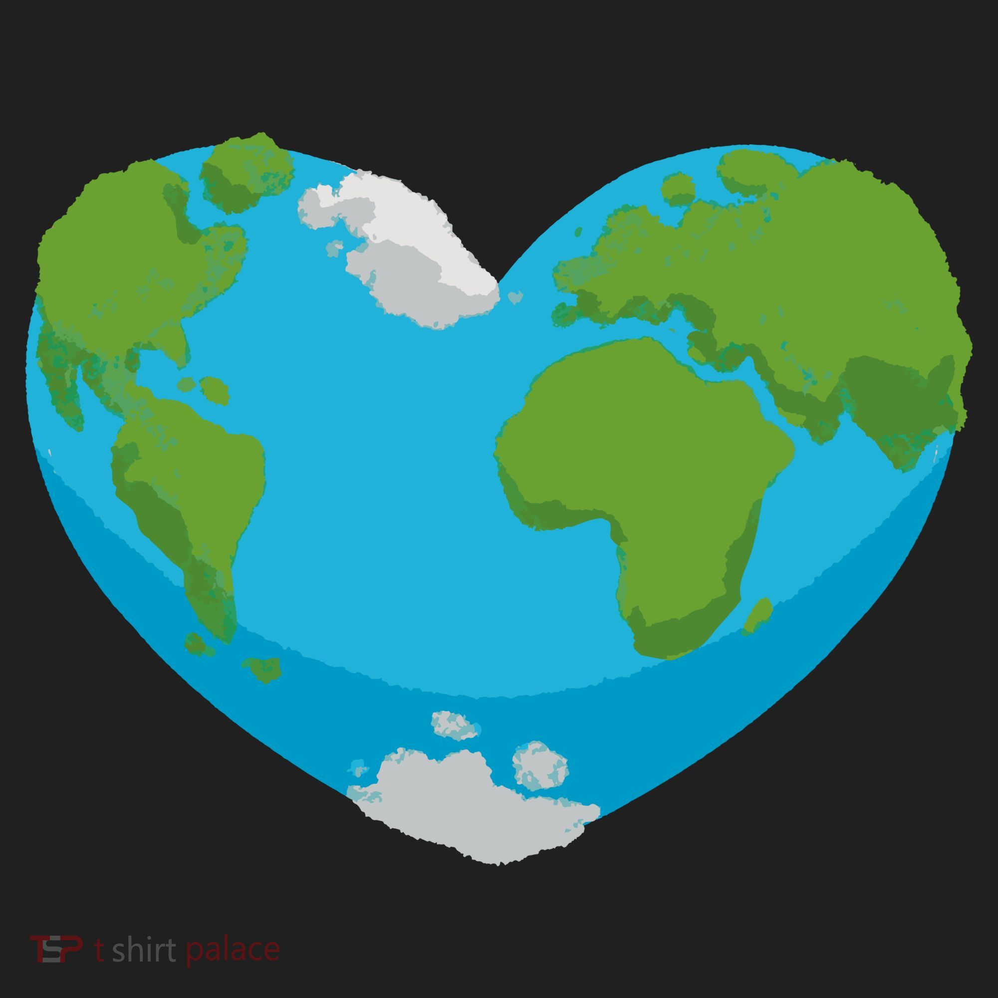 Earth Shaped Heart Women's Sweatshirt