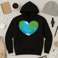 Earth Shaped Heart Hoodie thumb 3
