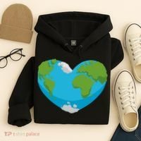 Earth Shaped Heart Hoodie thumb 4