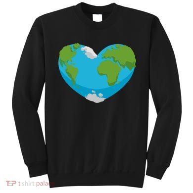 Earth Shaped Heart Sweatshirt