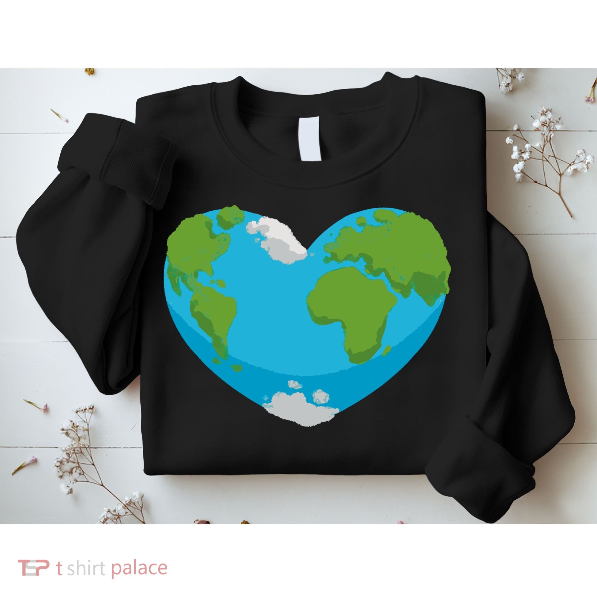 Earth Shaped Heart Sweatshirt