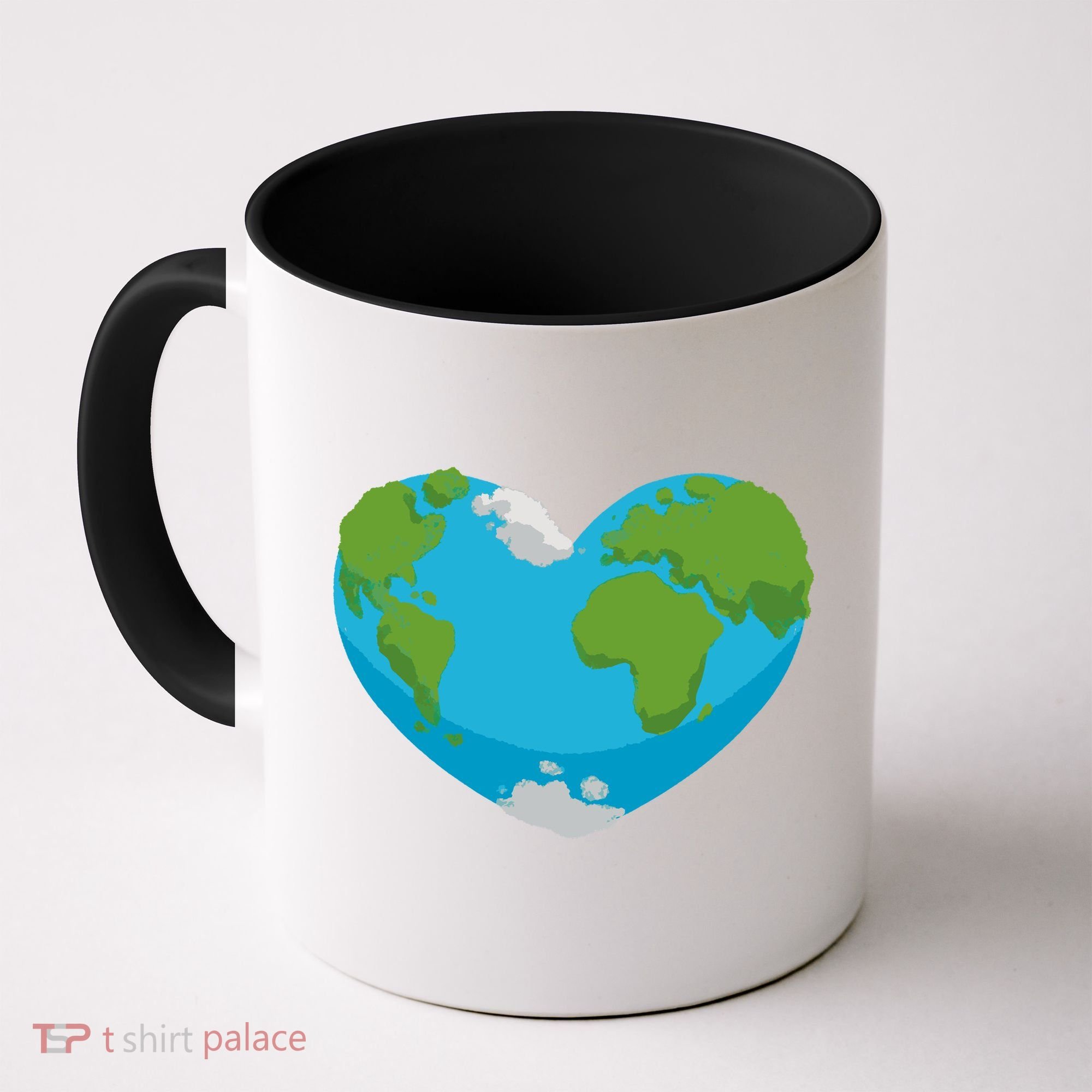 Earth Shaped Heart Coffee Mug