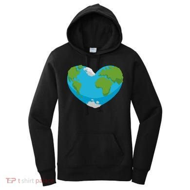 Earth Shaped Heart Women's Hoodie