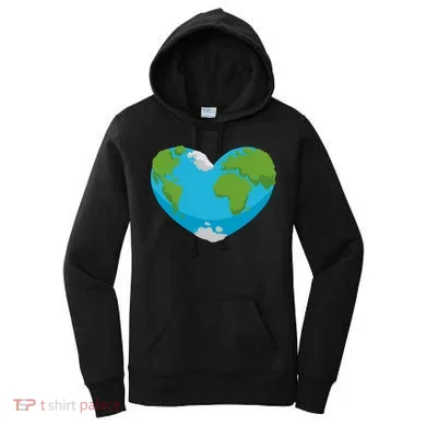 Earth Shaped Heart Women's Hoodie