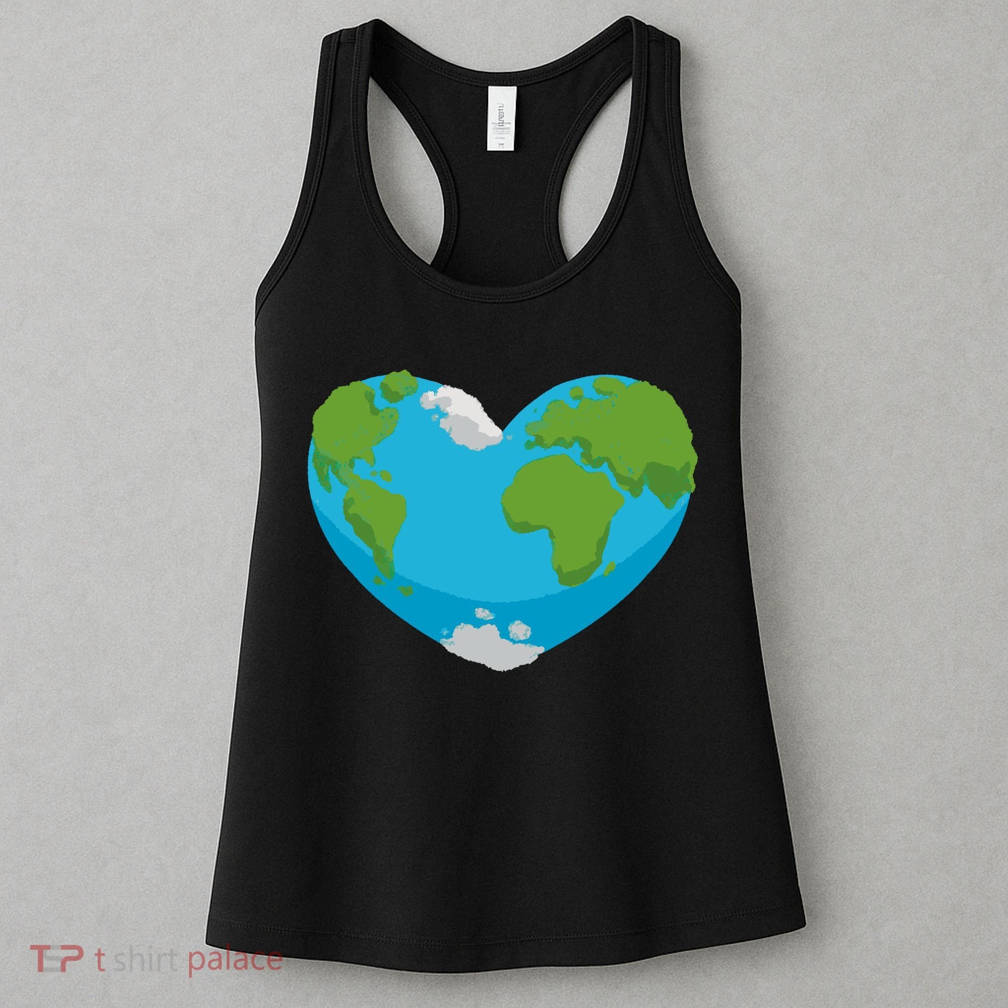 Earth Shaped Heart Women's Tank Top