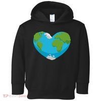Earth Shaped Heart Toddler Hoodie thumb 0