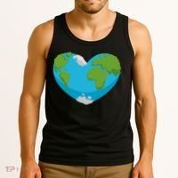 Earth Shaped Heart Tank Top thumb 3