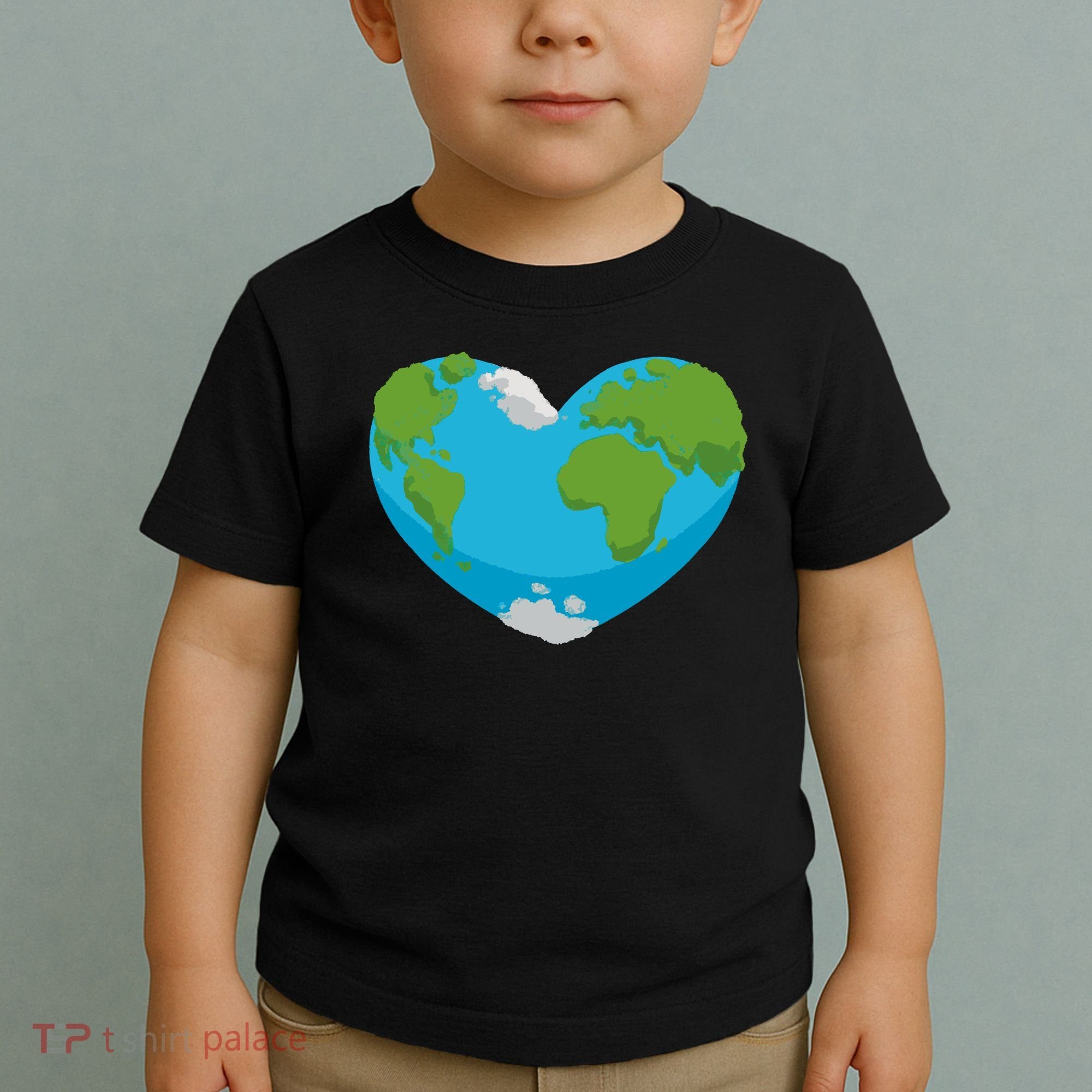 Earth Shaped Heart Toddler T-Shirt