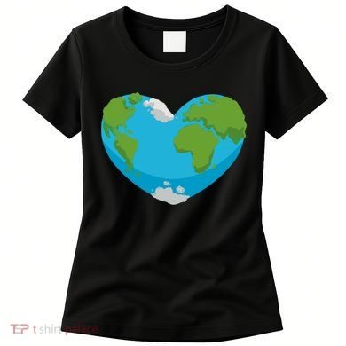 Earth Shaped Heart Women's T-Shirt