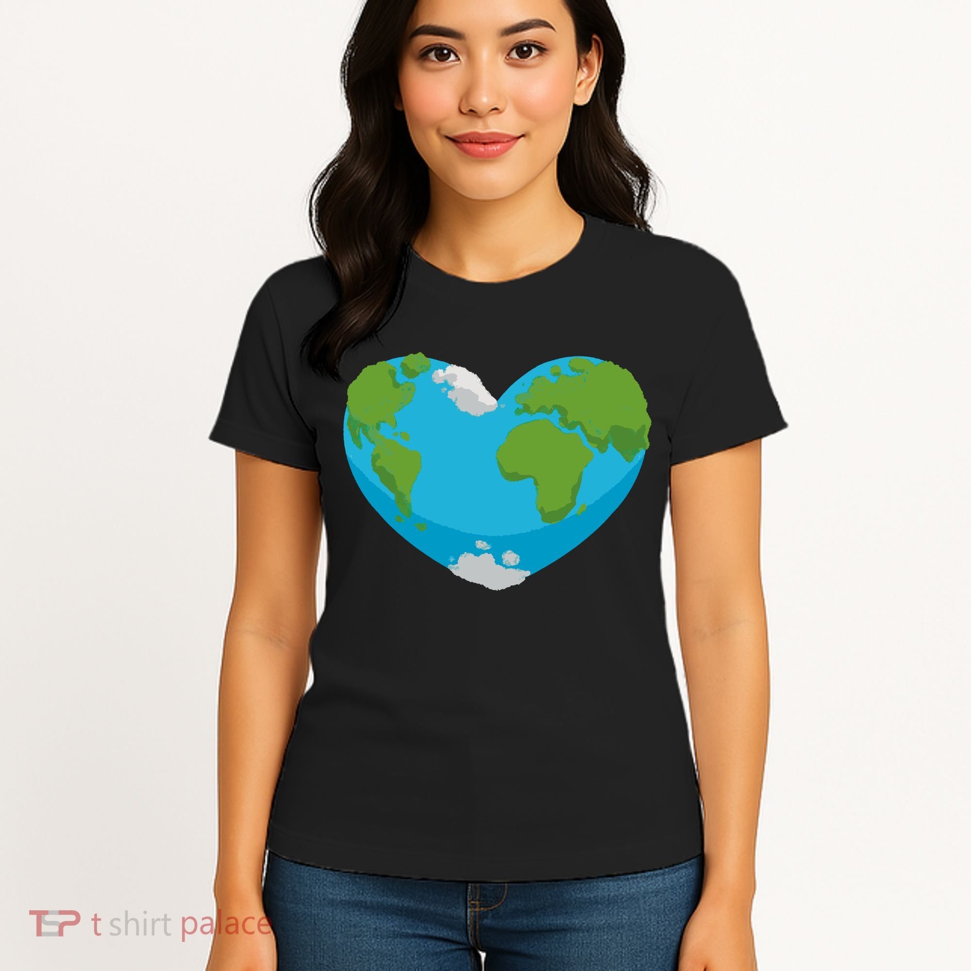 Earth Shaped Heart Women's T-Shirt