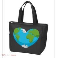 Earth Shaped Heart Tote Bag thumb 3