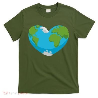 Earth Shaped Heart T-Shirt