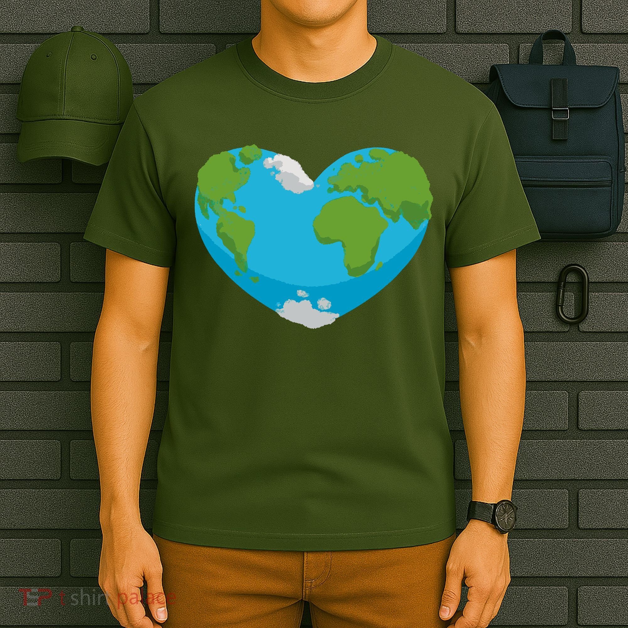 Earth Shaped Heart T-Shirt