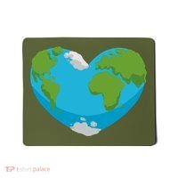 Earth Shaped Heart Mousepad thumb 0