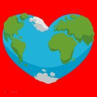 Earth Shaped Heart Santa Hat thumb 1