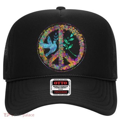 Earth Watercolor Peace Sign Hat