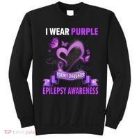 Epilepsy Awareness S I Wear Purple For My Daughter Sweatshirt thumb 0