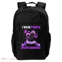Epilepsy Awareness S I Wear Purple For My Daughter Backpack thumb 0