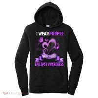 Epilepsy Awareness S I Wear Purple For My Daughter Women's Hoodie thumb 0