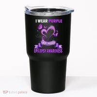 Epilepsy Awareness S I Wear Purple For My Daughter Tumbler thumb 0