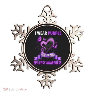 Epilepsy Awareness S I Wear Purple For My Daughter Ornament