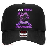 Epilepsy Awareness S I Wear Purple For My Daughter Hat thumb 0