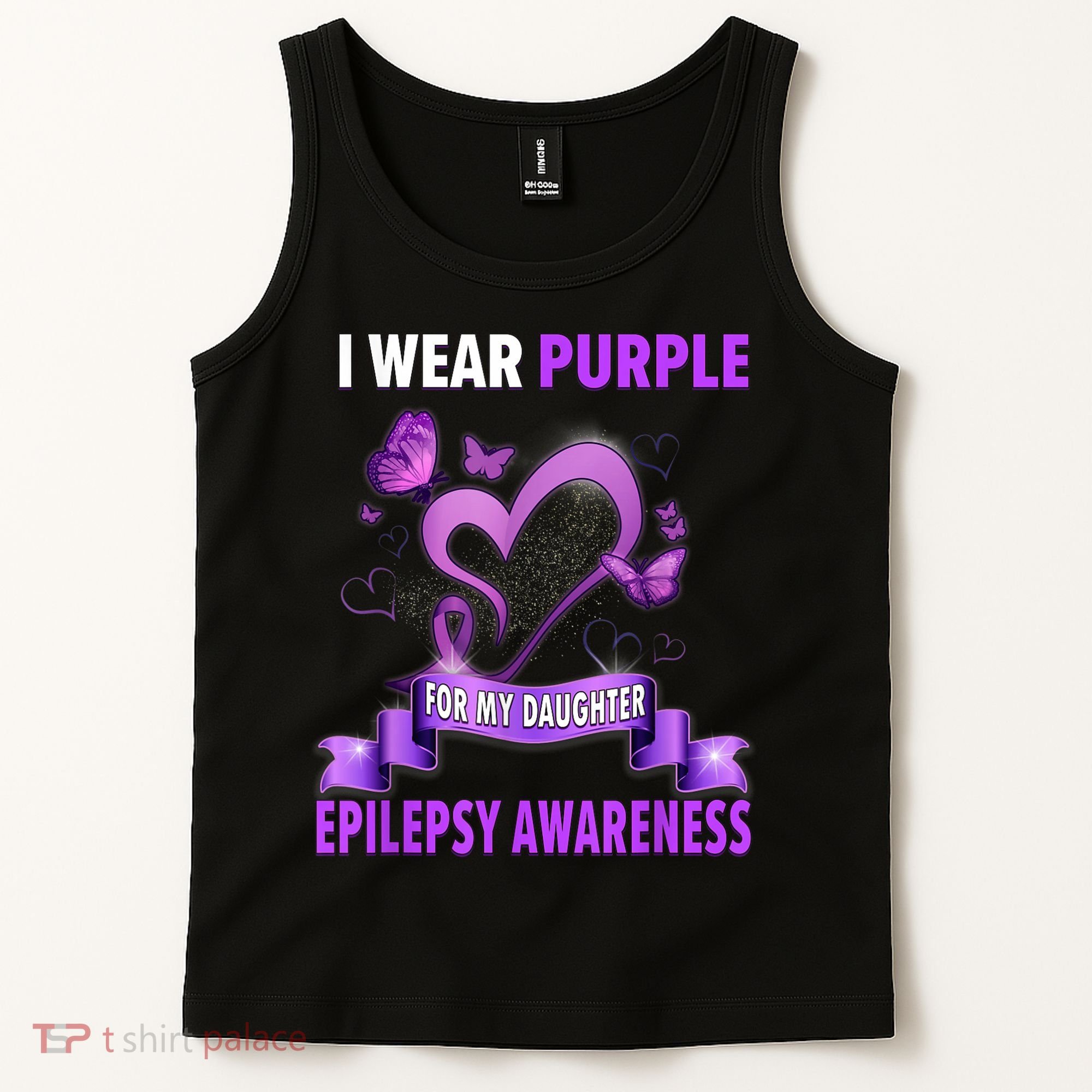 Epilepsy Awareness S I Wear Purple For My Daughter Tank Top