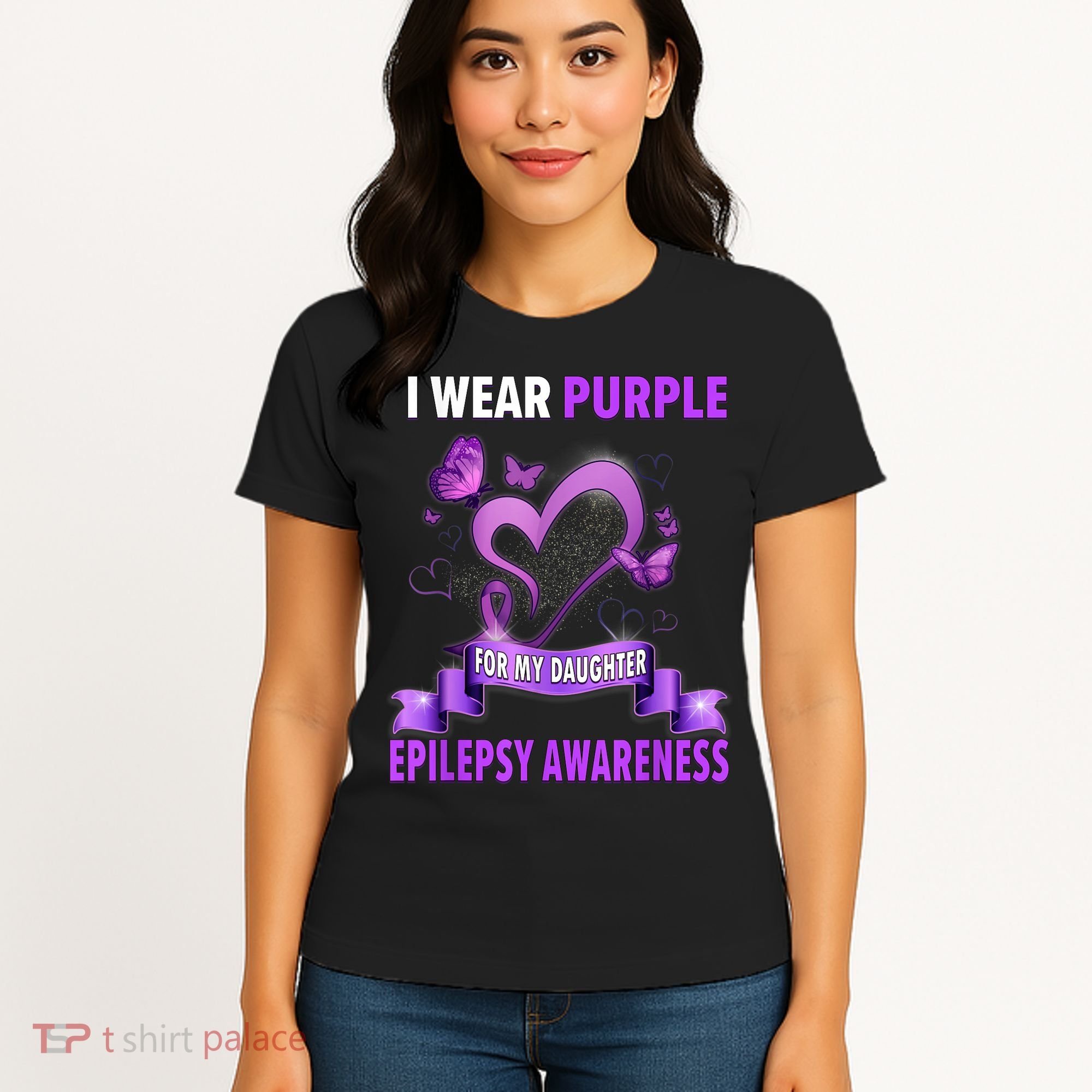 Epilepsy Awareness S I Wear Purple For My Daughter Women's T-Shirt