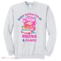 Easily Distracted By Anime & Ramen Sweatshirt thumb 0