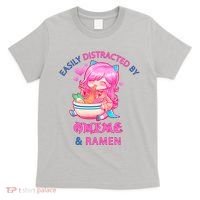 Easily Distracted By Anime & Ramen T-Shirt thumb 0