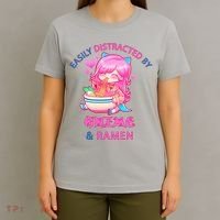 Easily Distracted By Anime & Ramen T-Shirt thumb 4