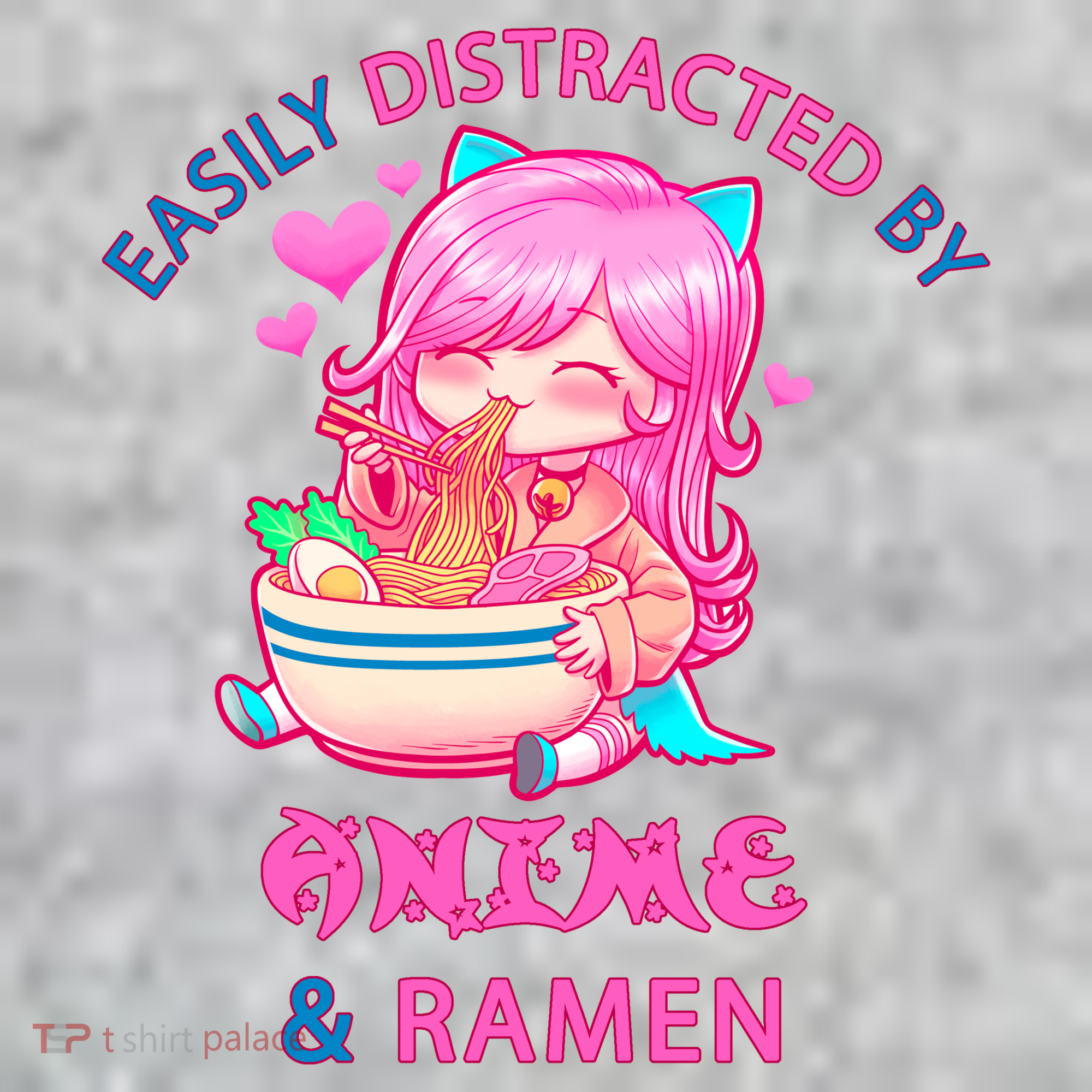 Easily Distracted By Anime & Ramen T-Shirt