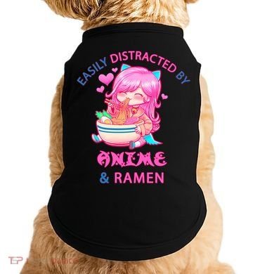 Easily Distracted By Anime & Ramen Doggie Tank