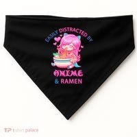 Easily Distracted By Anime & Ramen USA-Made Doggie Bandana thumb 0