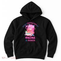 Easily Distracted By Anime & Ramen Hoodie thumb 0