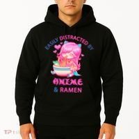 Easily Distracted By Anime & Ramen Hoodie thumb 2