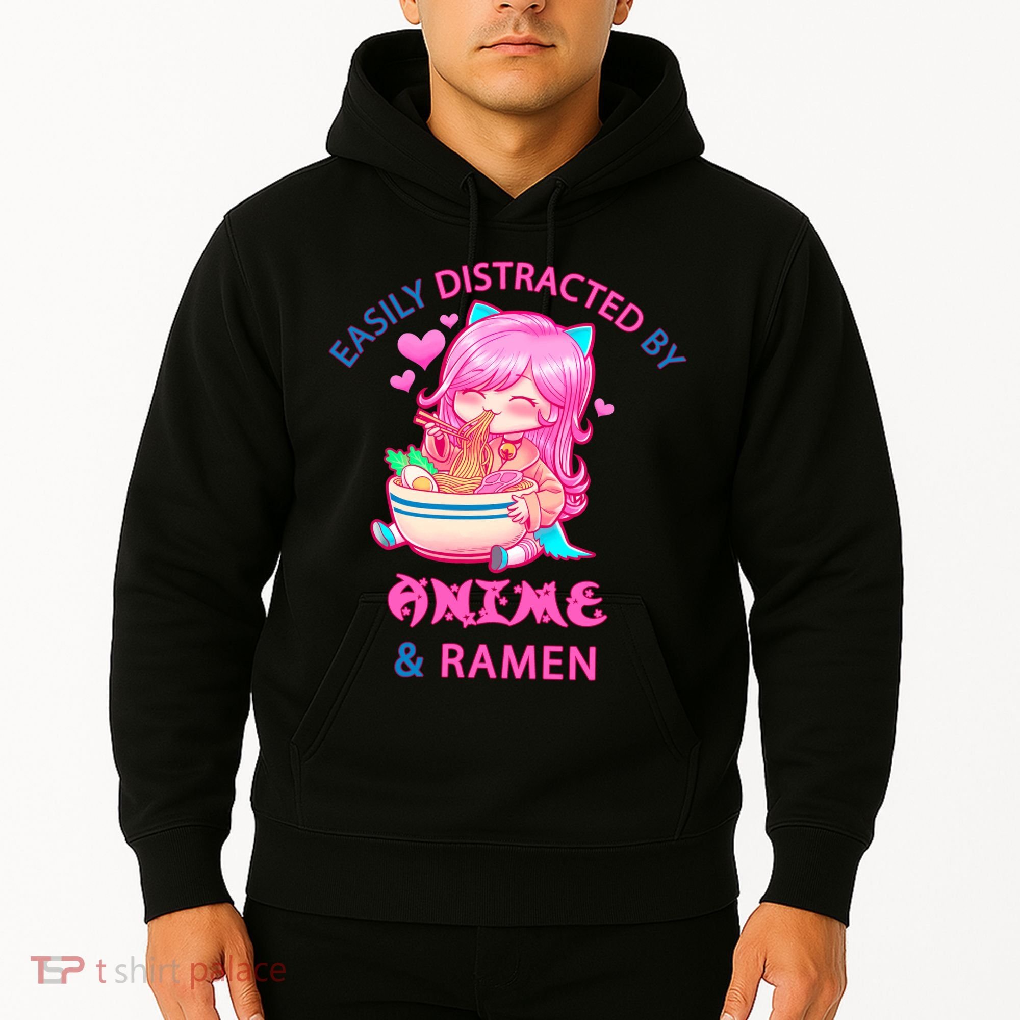 Easily Distracted By Anime & Ramen Hoodie