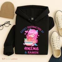 Easily Distracted By Anime & Ramen Hoodie thumb 4