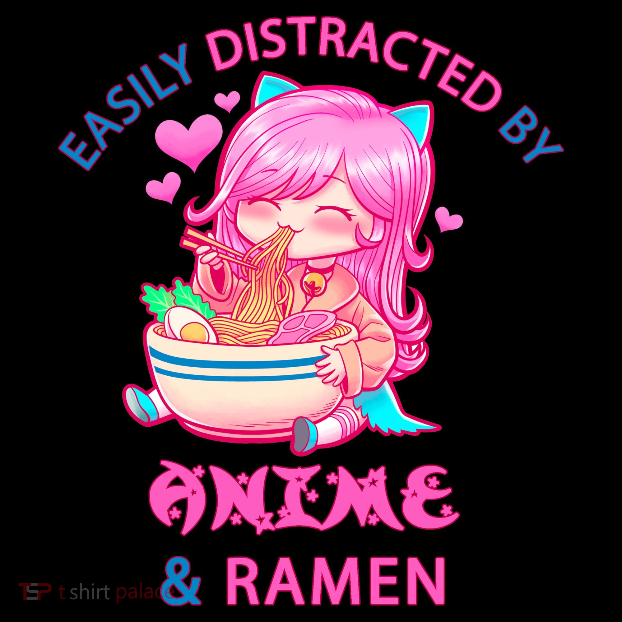 Easily Distracted By Anime & Ramen Hoodie